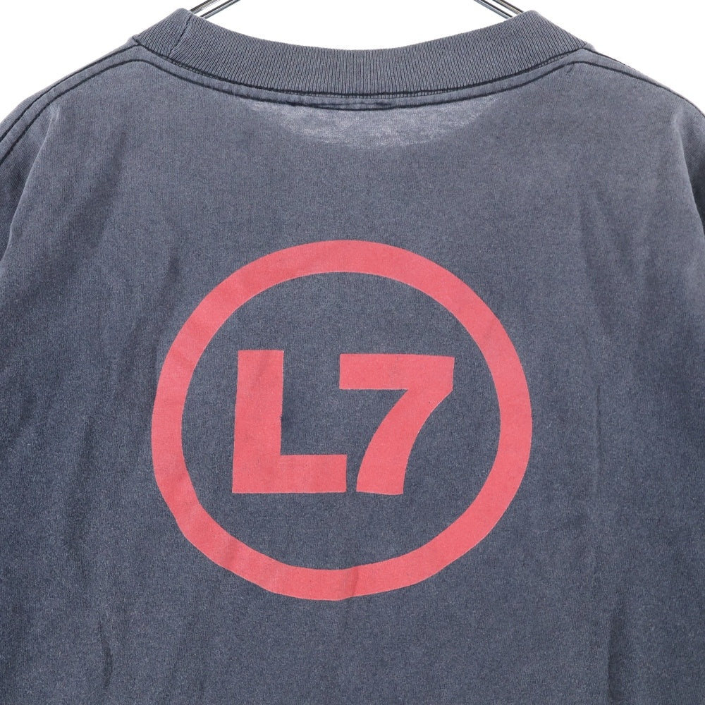 VINTAGE(ヴィンテージ) 90s L7 OFF THE WAGON オフザワゴン バンドTシャツ 半袖カットソー ブラック ※首タグ欠品