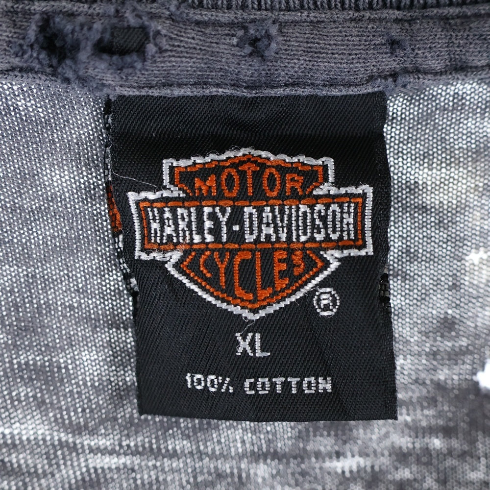 HARLEY DAVIDSON(ハーレーダビッドソン) 90s VINTAGE ヴィンテージ ラシュモア プリント半袖Tシャツ クルーネックカットソー ブラック