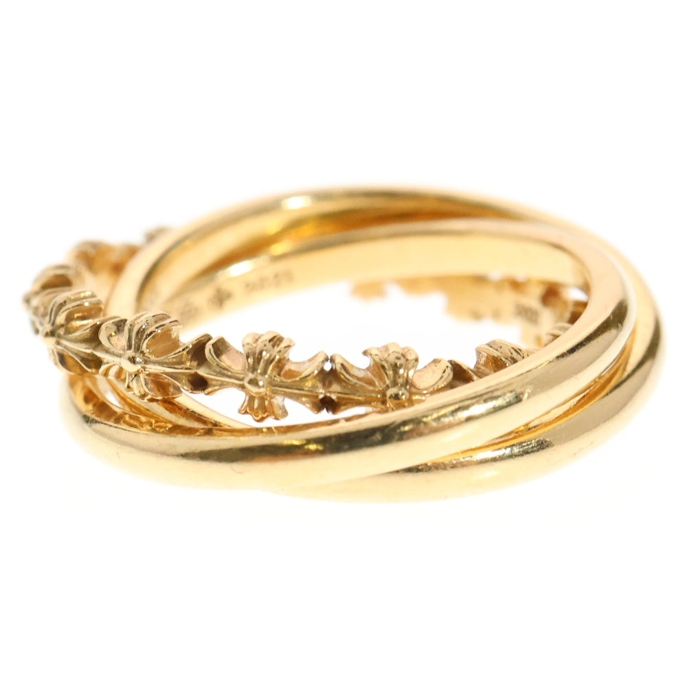 CHROME HEARTS(クロムハーツ) 22K TINY E CH PLUS BAND TRPL タイニーE CHプラス トリプルバンドリング ゴールド