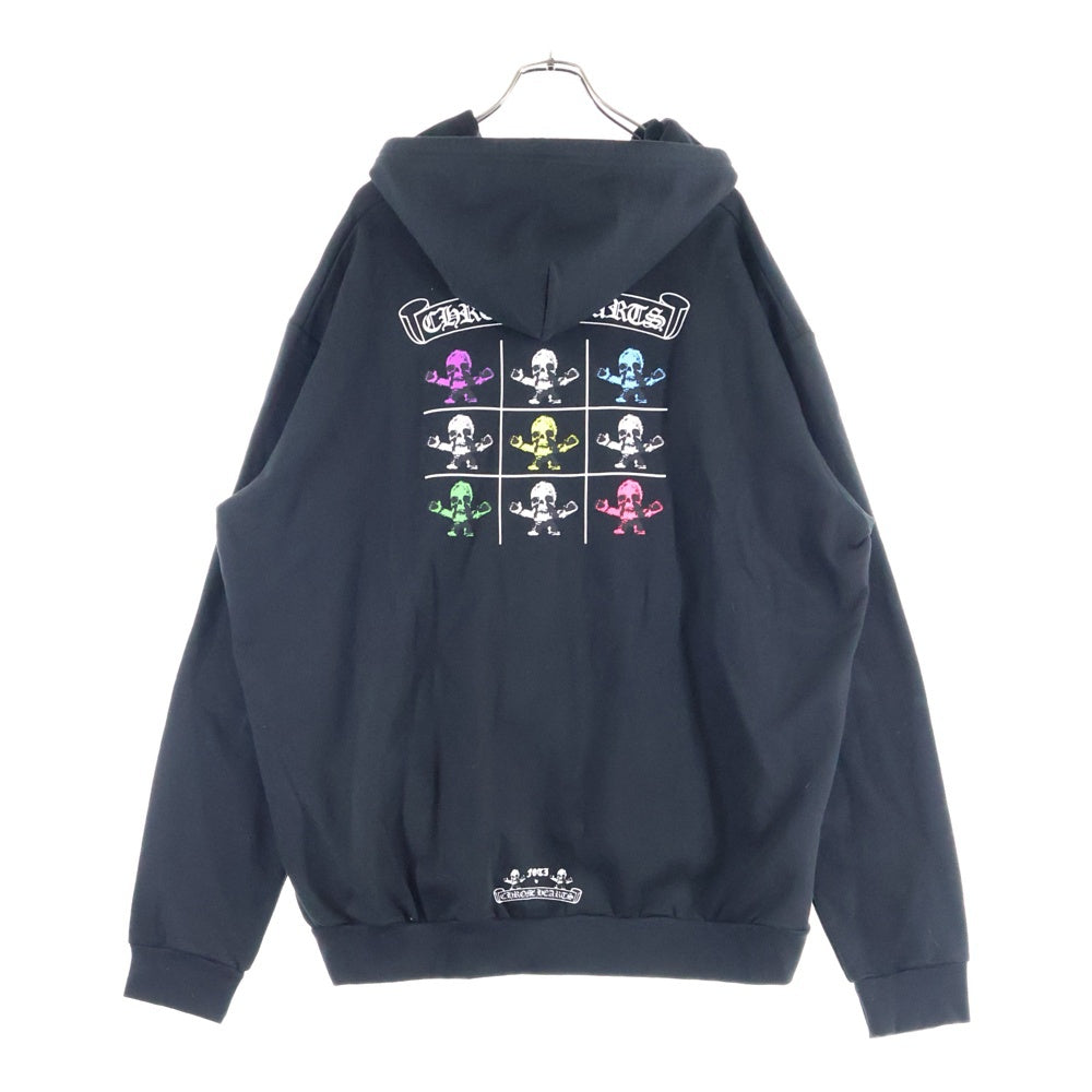 CHROME HEARTS(クロムハーツ) FOTI HOODIE ZIP ジップフォティ バックフォティプリント ジップアップパーカー ブラック