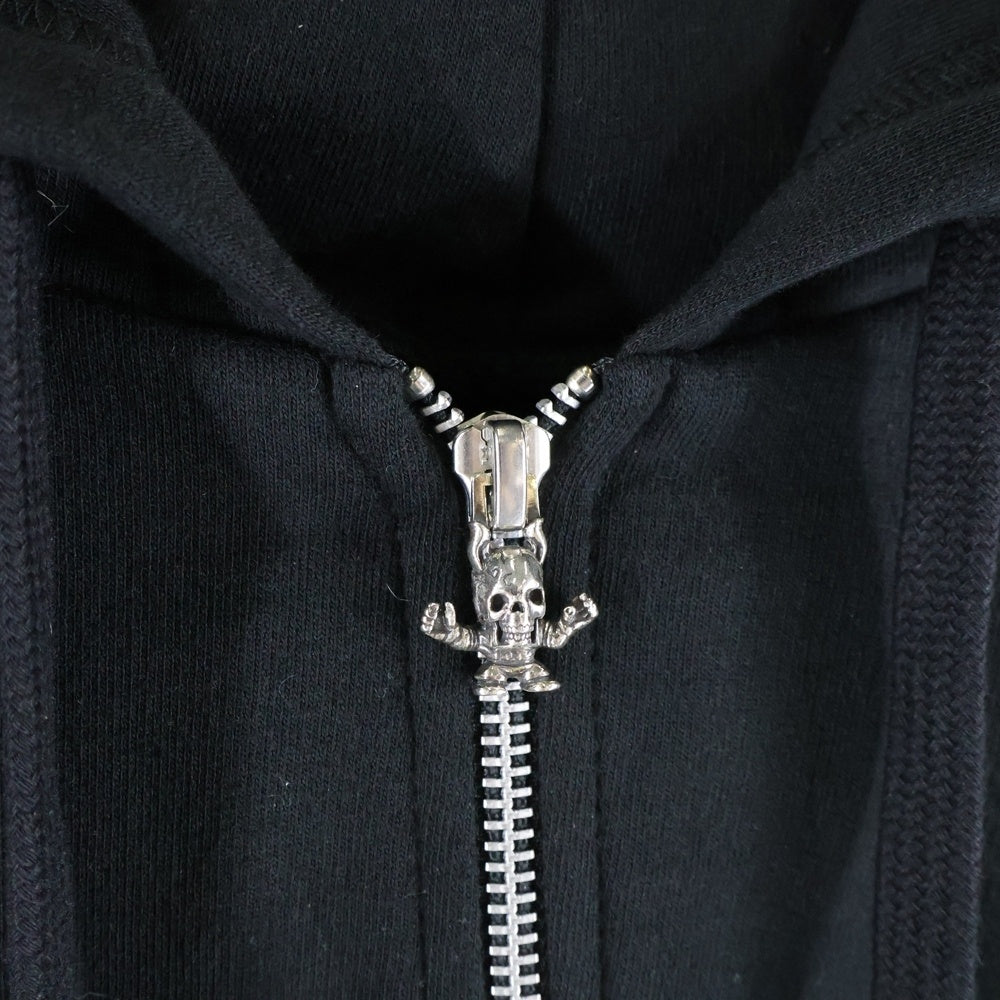 CHROME HEARTS(クロムハーツ) FOTI HOODIE ZIP ジップフォティ バックフォティプリント ジップアップパーカー ブラック