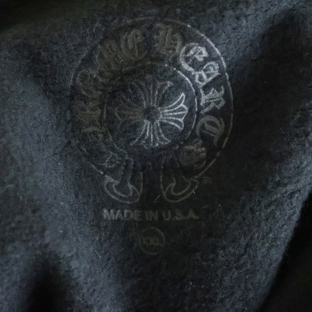 CHROME HEARTS(クロムハーツ) FOTI HOODIE ZIP ジップフォティ バックフォティプリント ジップアップパーカー ブラック