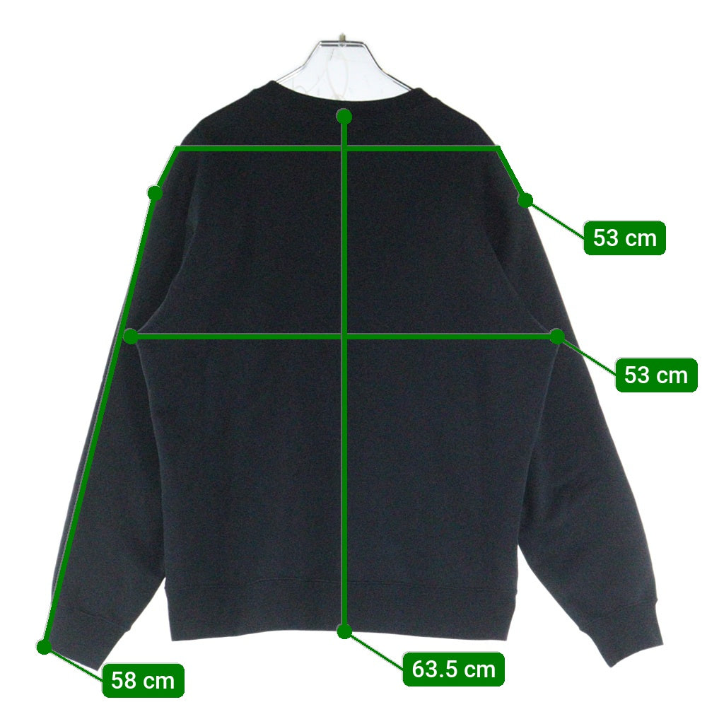 SUPREME(シュプリーム) 20AW ×NIKE Jewel Crewneck フロントロゴ クルーネック 長袖スウェット トレーナー ブラック