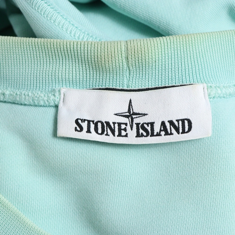 STONE ISLAND(ストーンアイランド) 21AW Crewneck Sweatshirt 袖ロゴワッペン クルーネック 長袖スウェット トレーナー ライトグリーン 741563051