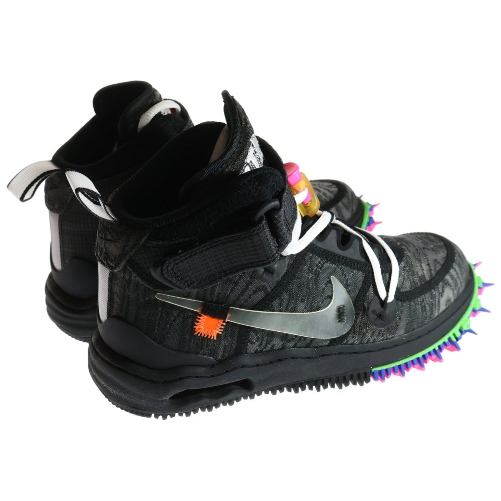NIKE(ナイキ) OFF-WHITE AIR FORCE 1 MID オフホワイト エアフォース 1 ミッド ハイカットスニーカー ブラック レディース US5.5/24cm DD6290-001