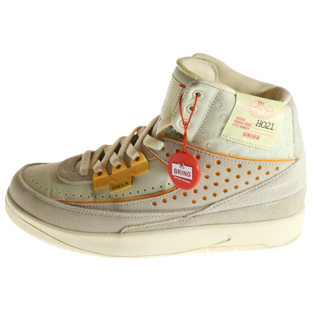 NIKE(ナイキ) ×UNION AIR JORDAN 2 RETRO SP UNION ユニオン エアジョーダン レトロ ハイカットスニーカー アイボリー レディース US6/24cm DN3802-200