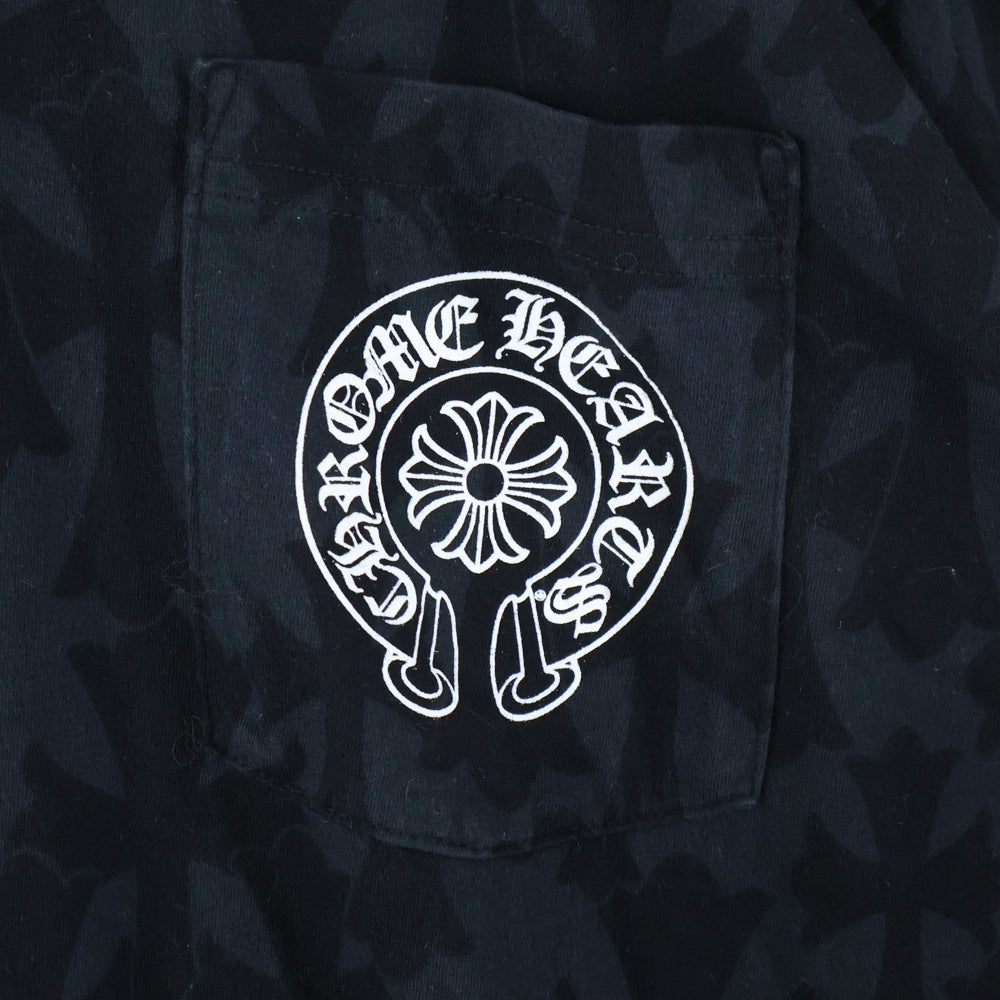 CHROME HEARTS(クロムハーツ) Graveyard Cemetery Cross L/S T-Shirt グレイブ ヤード セメタリークロス ロングTシャツ ブラック