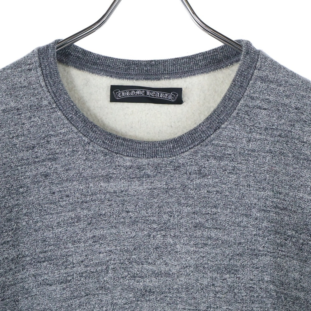 CHROME HEARTS(クロムハーツ) Cross Patch Scroll Label Crewneck Sweatshirt クロスパッチクルーネックスウェットシャツ 半袖スウェットTシャツ グレー
