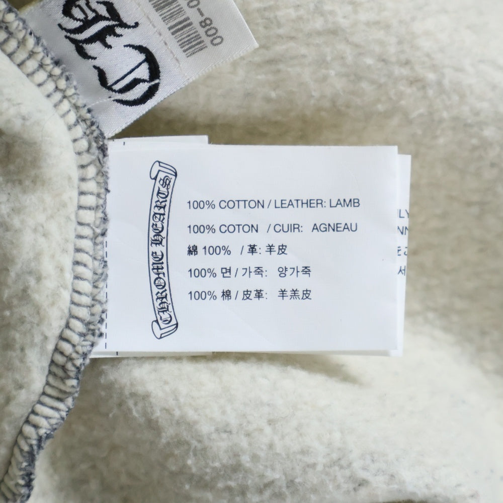 CHROME HEARTS(クロムハーツ) Cross Patch Scroll Label Crewneck Sweatshirt クロスパッチクルーネックスウェットシャツ 半袖スウェットTシャツ グレー