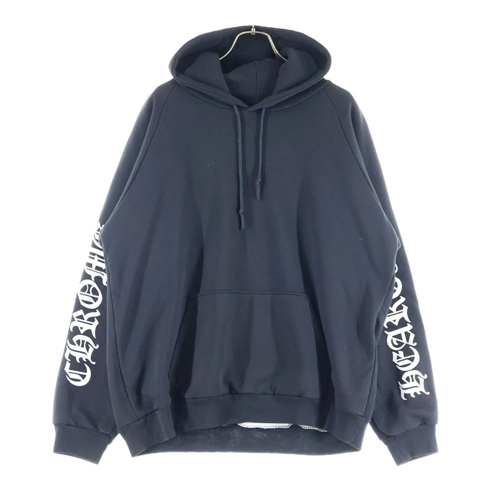 CHROME HEARTS(クロムハーツ) OLD Horseshoe Hoodie オールドモデル ホースシュー 袖プリント プルオーバー パーカー ブラック