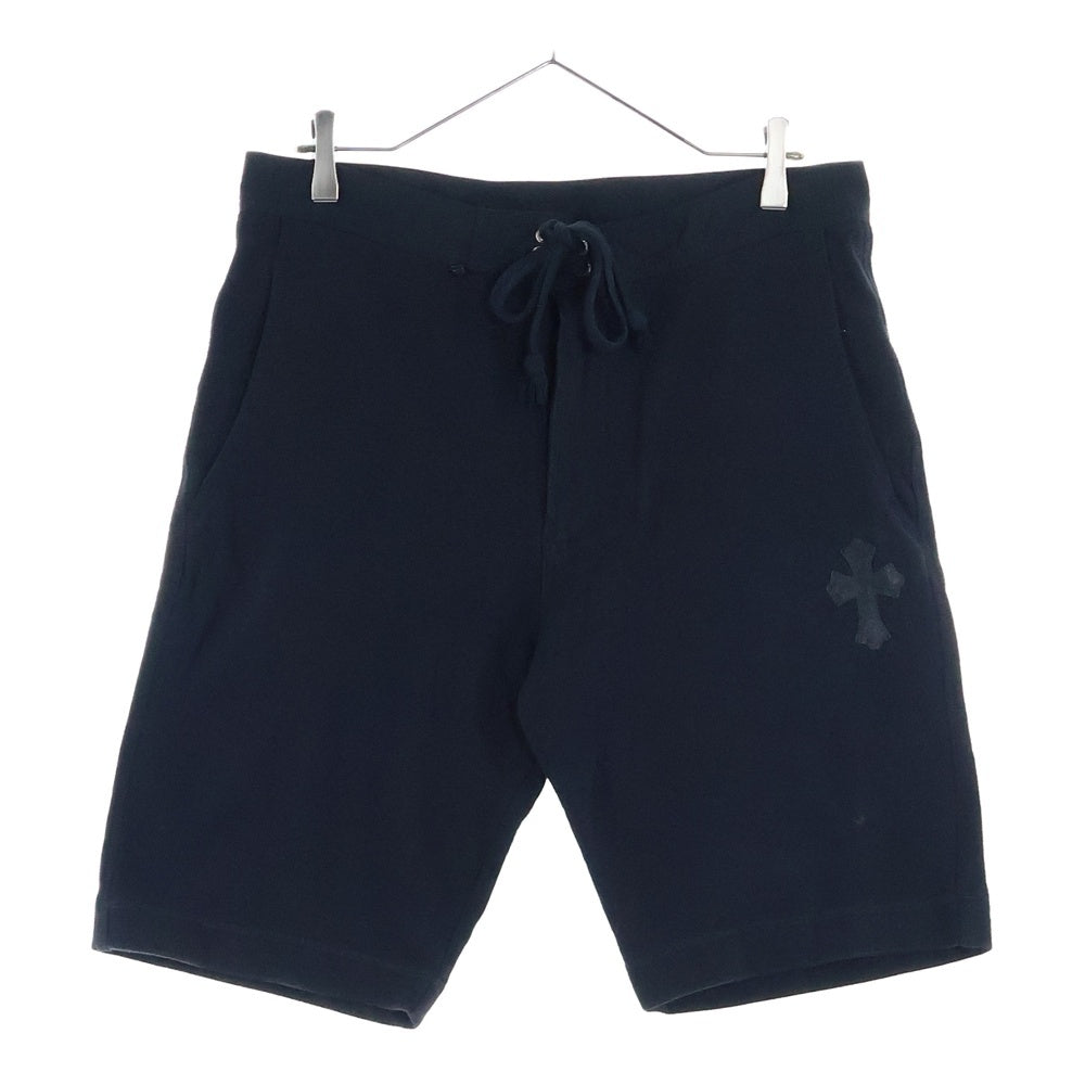 CHROME HEARTS(クロムハーツ) Cross Patch Shorts クロスパッチ ダガージップ ハーフパンツ ショーツ ブラック
