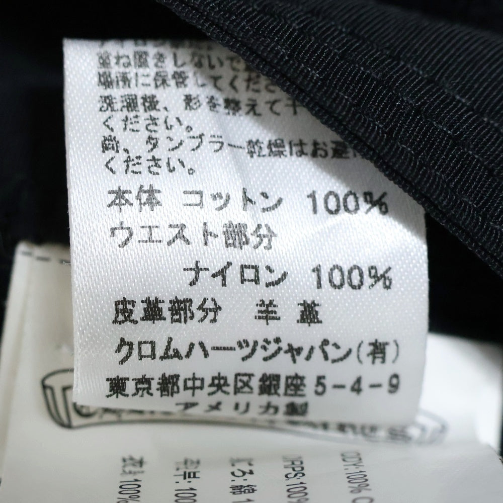 CHROME HEARTS(クロムハーツ) Cross Patch Shorts クロスパッチ ダガージップ ハーフパンツ ショーツ ブラック