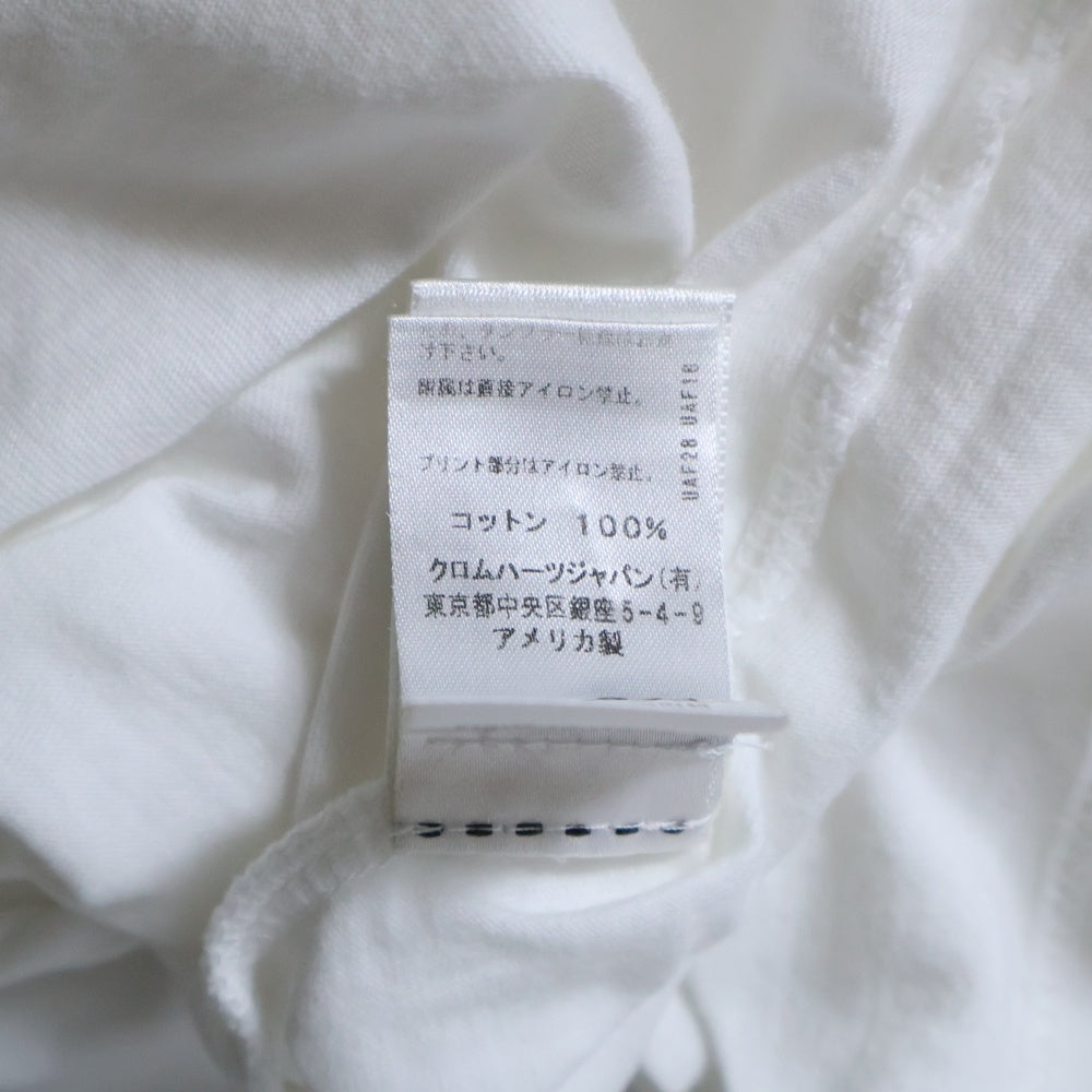 CHROME HEARTS(クロムハーツ) BS FLUER BSフレアボタン コットン 半袖ポロシャツ ホワイト
