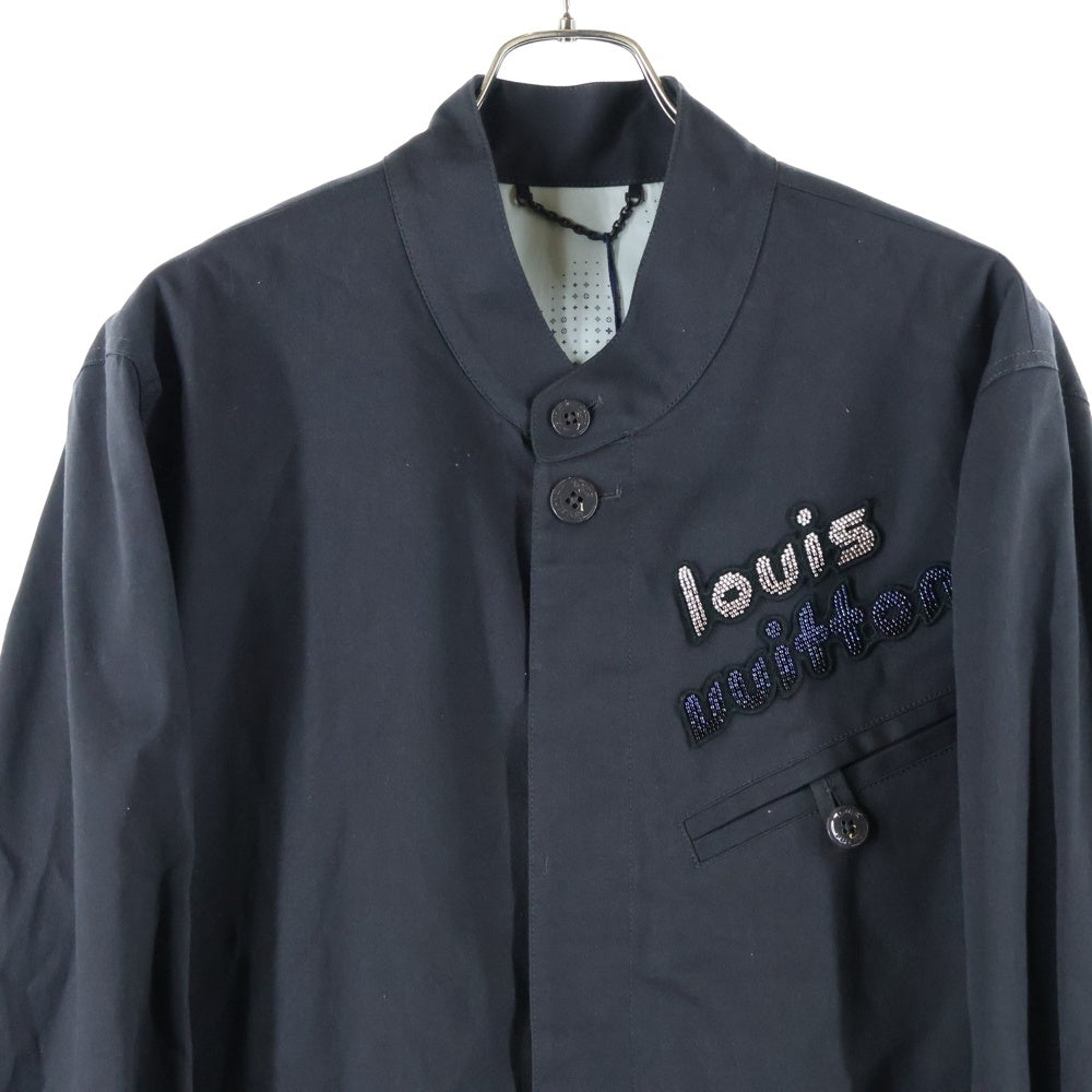 LOUIS VUITTON(ルイヴィトン) 23AW ビーズロゴワッペン付き コットンジャケット グレー RM232 FAD HPB70W