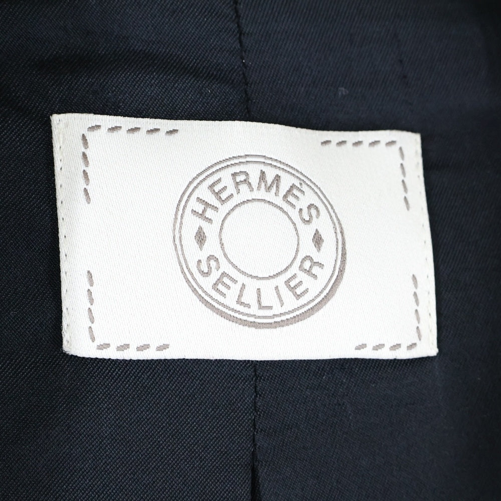 HERMES(エルメス) セリエ3ボタン テーラードジャケット ブラック