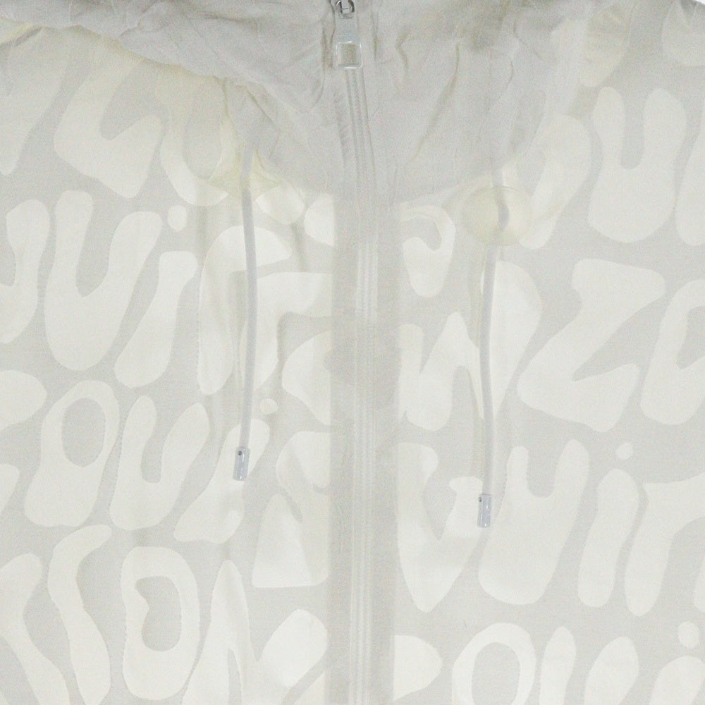 LOUIS VUITTON(ルイヴィトン) 23SS ナイロン コットン ロゴ総柄 パッカブル ライト ジップアップ フーデッドジャケット パーカー ホワイト RM231M TC1 HOB01W