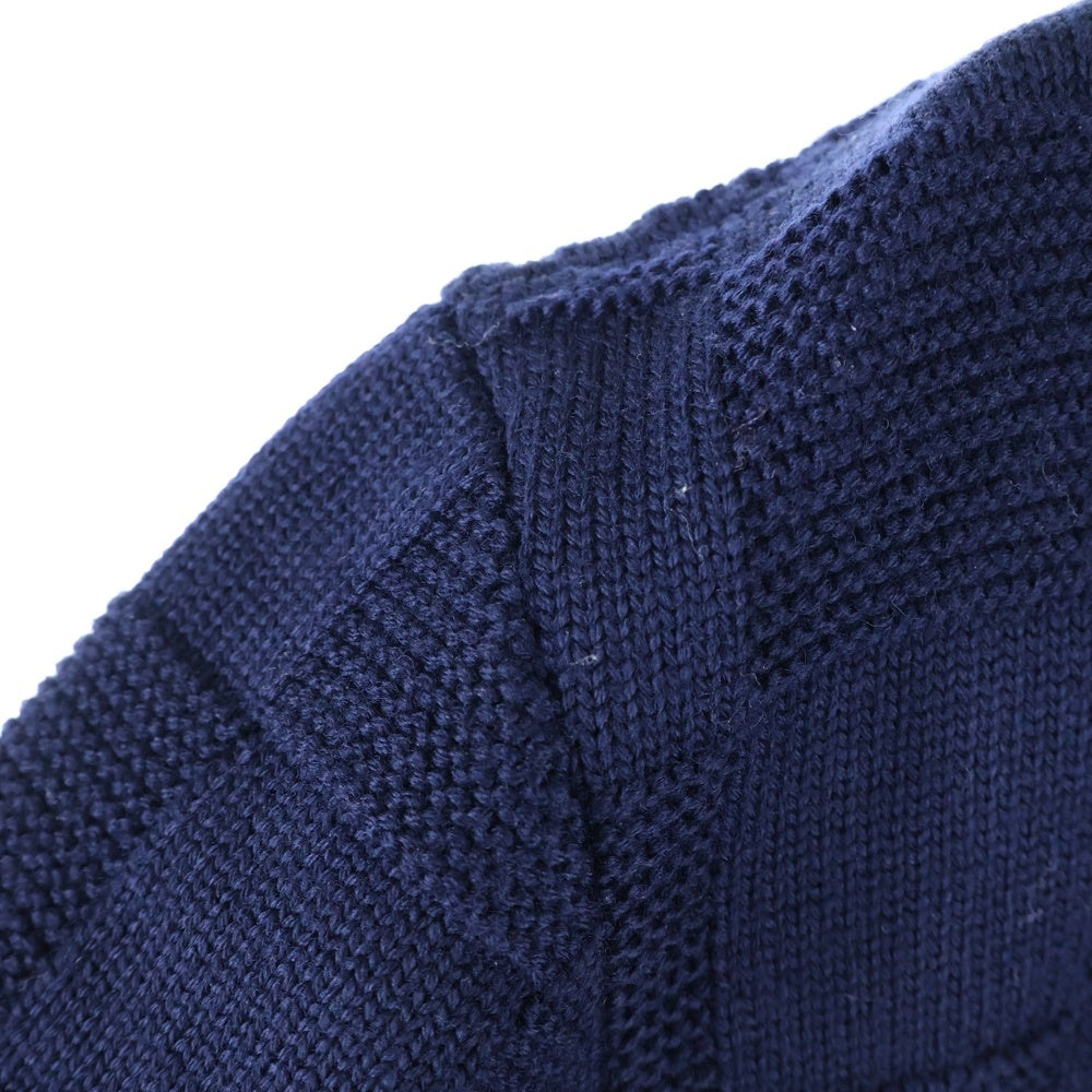 LOUIS VUITTON(ルイヴィトン) 24SS ダミエ クルーネックニット ネイビー RM241 ZLL HQN69W