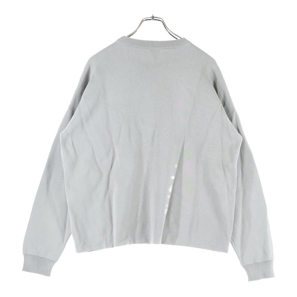 LOEWE(ロエベ) アナグラムポケット ワイドシルエットクルーネックニット グレー H526Y14KDK