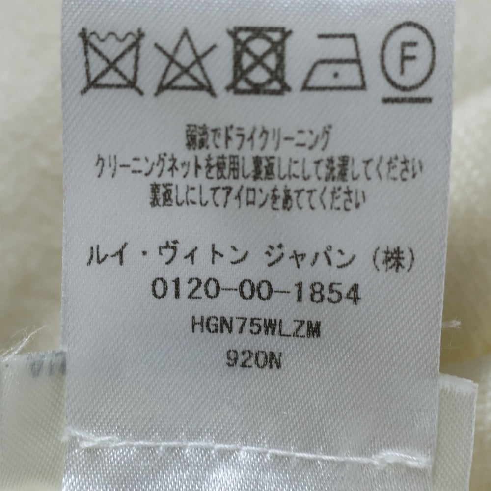LOUIS VUITTON(ルイヴィトン) 19SS Plain Rainbow Cahmere Shirt HGN75WLZM 920N LVレインボーインタルシアカシミヤ半袖ニット アイボリー