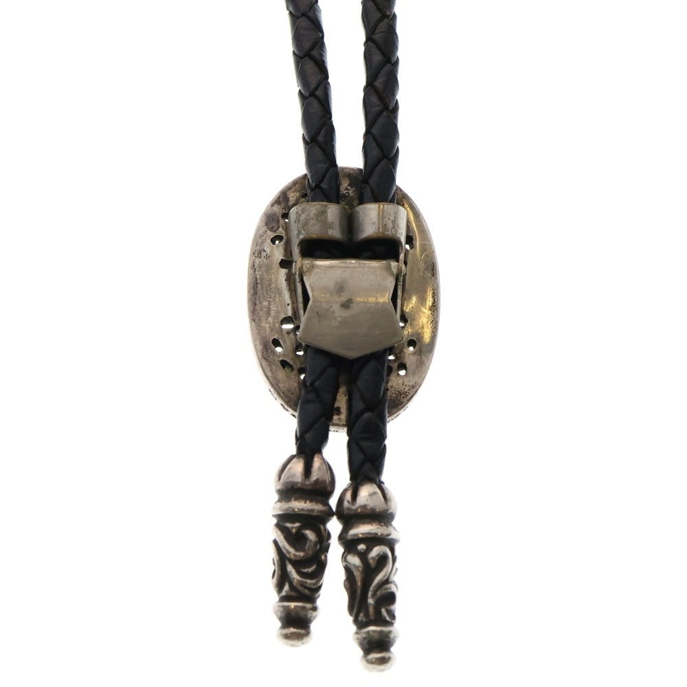 CHROME HEARTS(クロムハーツ) BOLOTIE OVALTINY タイニークラシックループタイ レザーネックレス ブラック
