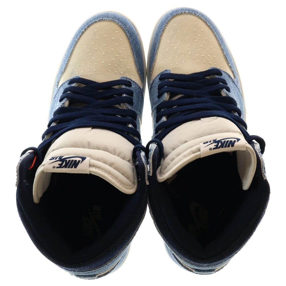 NIKE(ナイキ) AIR JORDAN 1 RETRO HIGH OG DENIM エアジョーダン 1 レトロ デニム ハイカットスニーカー インディゴ US11/29cm FQ2947-100