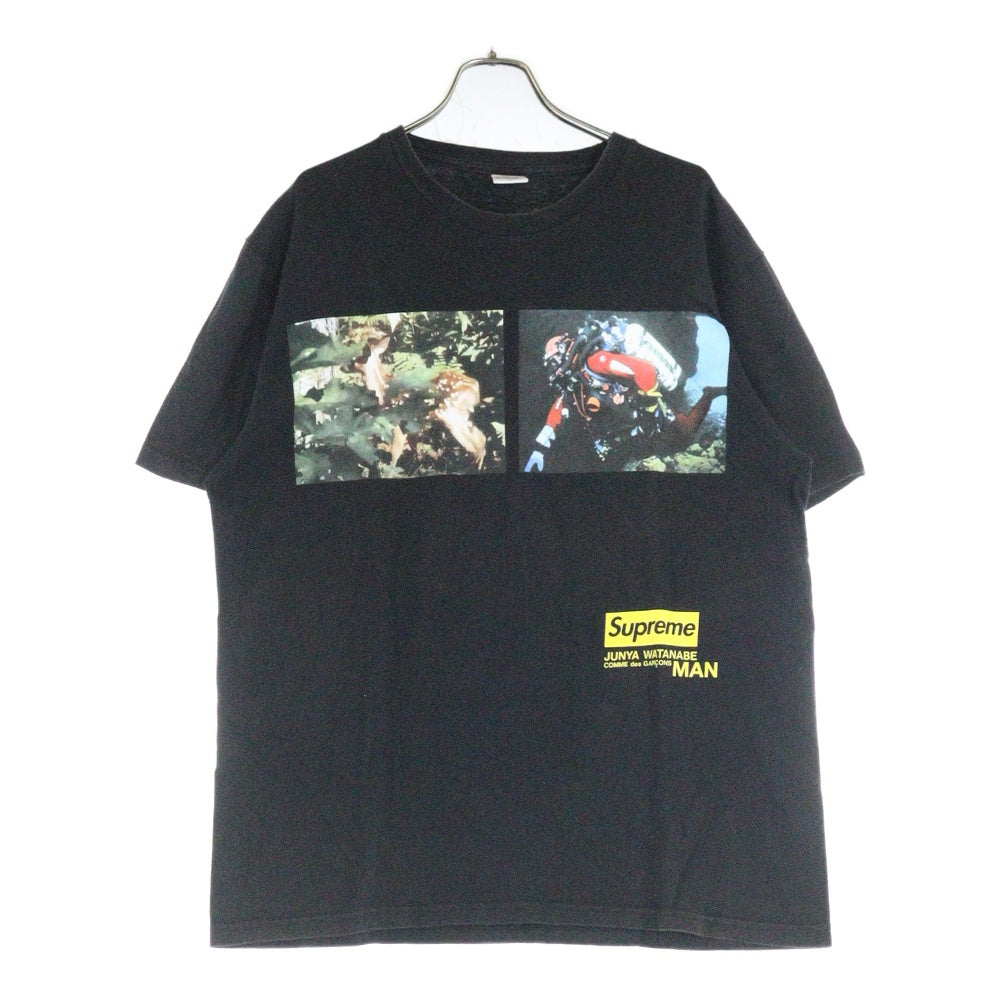 SUPREME(シュプリーム) 21AW ×JUNYA WATANABE MAN Nature Tee ジュンヤワタナベマン ネイチャー 半袖カットソー Tシャツ ブラック