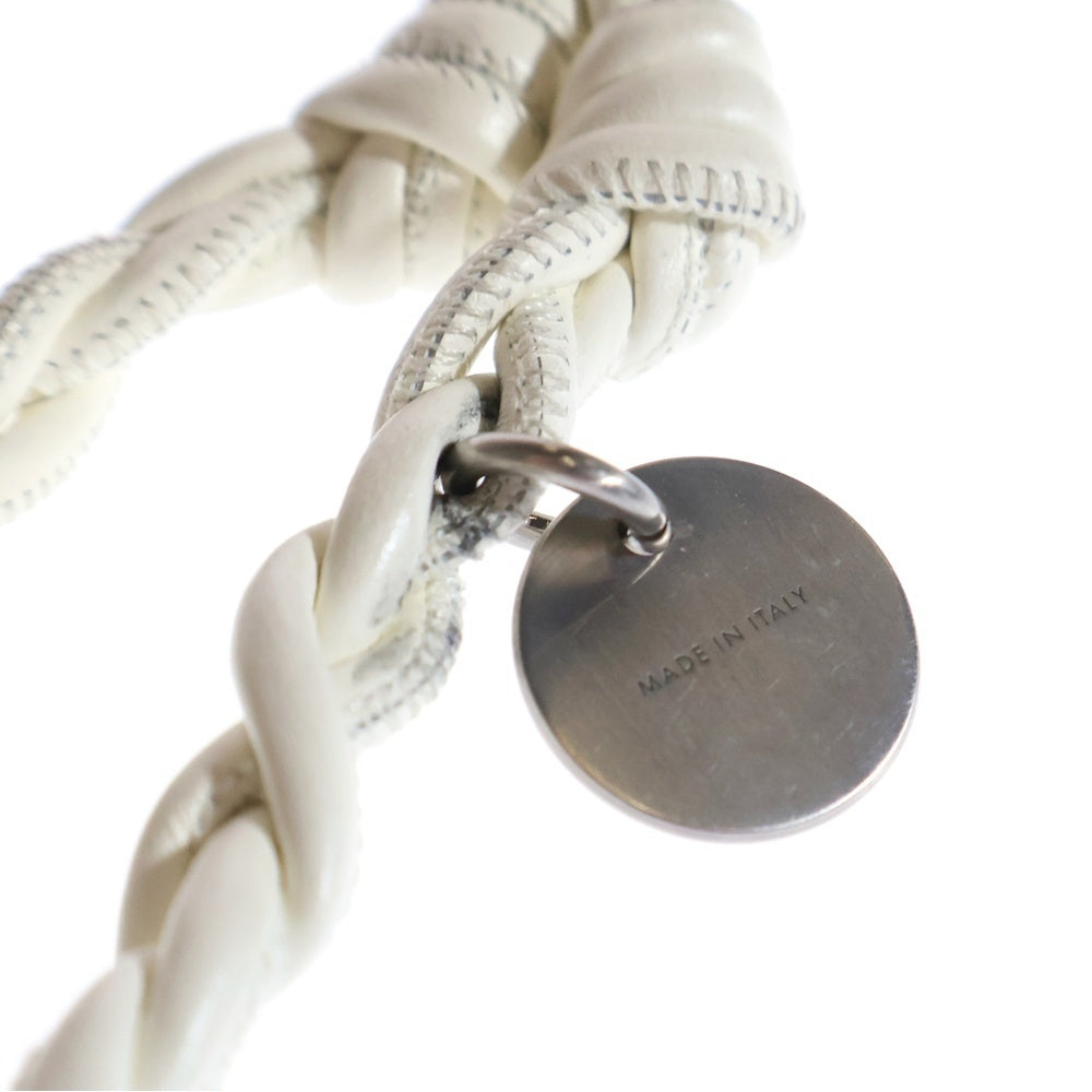 JIL SANDER(ジルサンダー) TANGLE KEYRING タングル キーリング キーホルダー レザー ホワイト