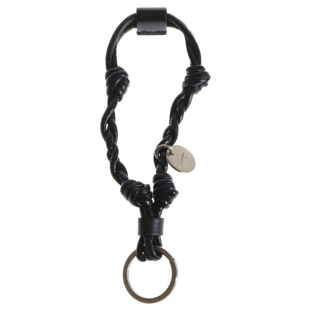JIL SANDER(ジルサンダー) TANGLE KEYRING タングル キーリング キーホルダー レザー ブラック