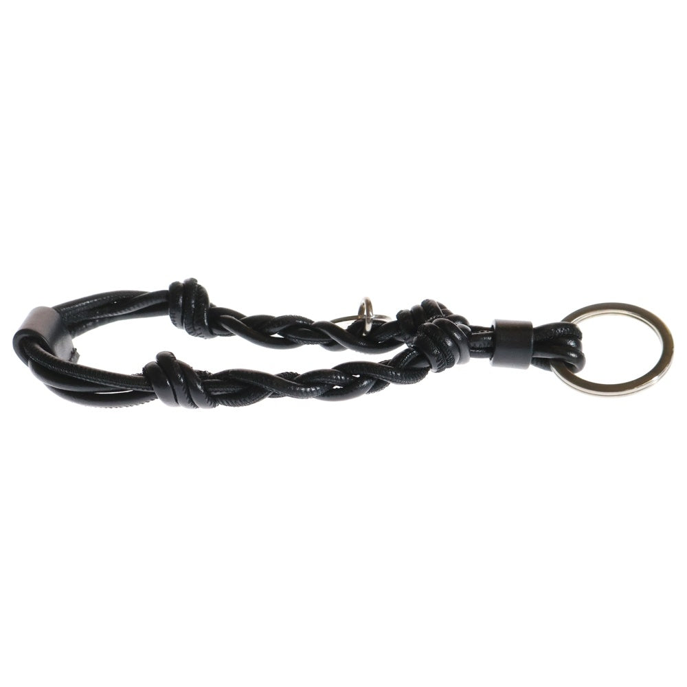 JIL SANDER(ジルサンダー) TANGLE KEYRING タングル キーリング キーホルダー レザー ブラック