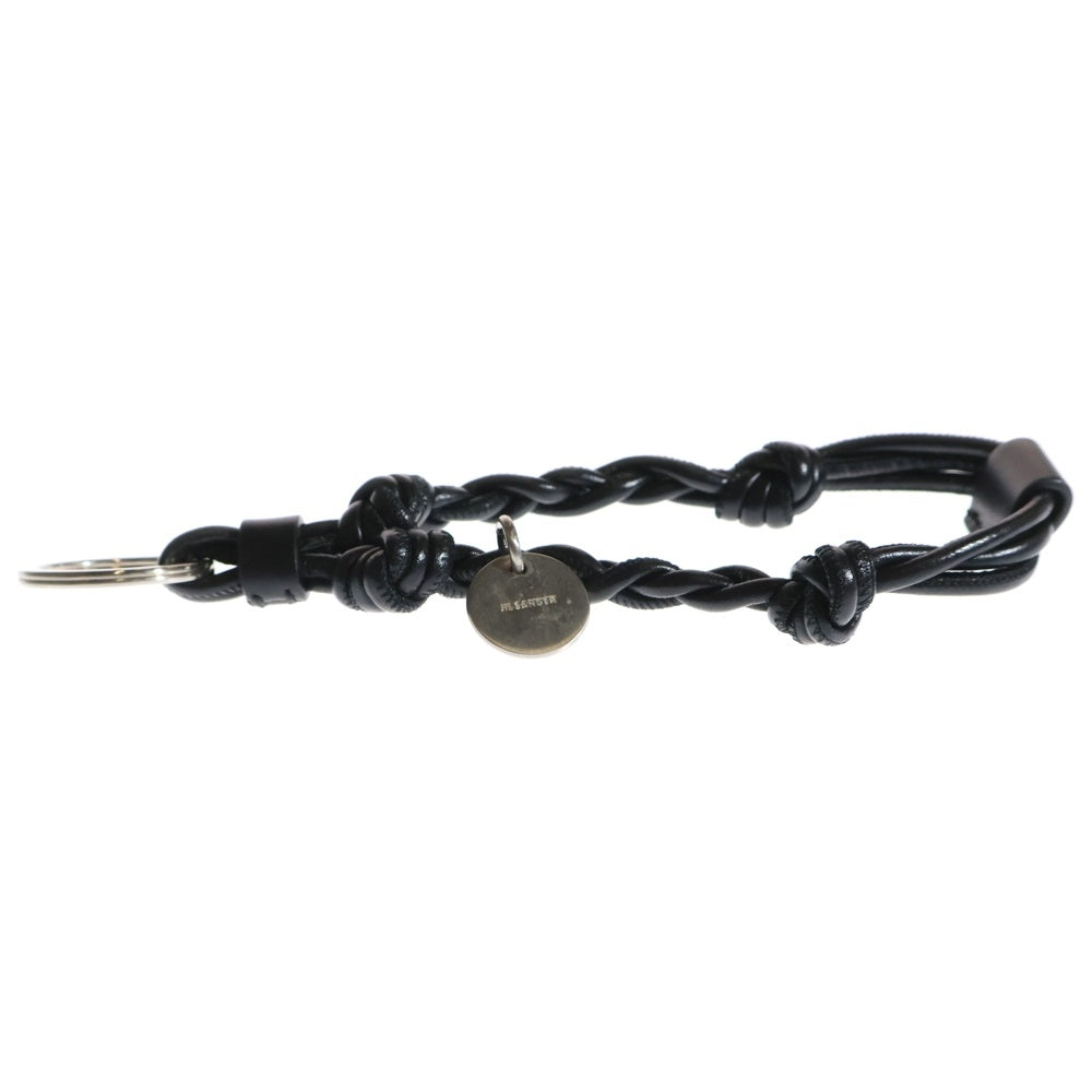 JIL SANDER(ジルサンダー) TANGLE KEYRING タングル キーリング キーホルダー レザー ブラック