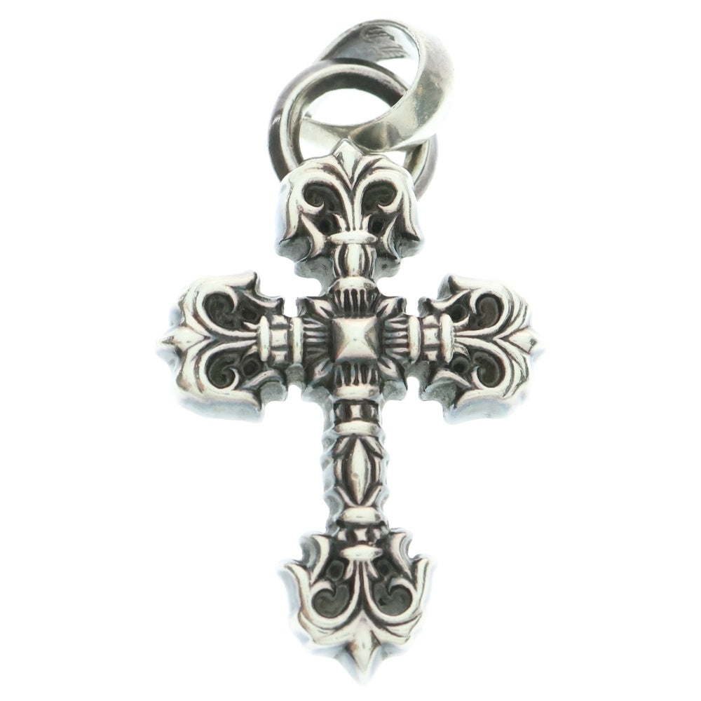 CHROME HEARTS(クロムハーツ) FILIG CROSS-XSM W BALE フィリグリークロスXSベイル wベイル ネックレストップ シルバー BCA262