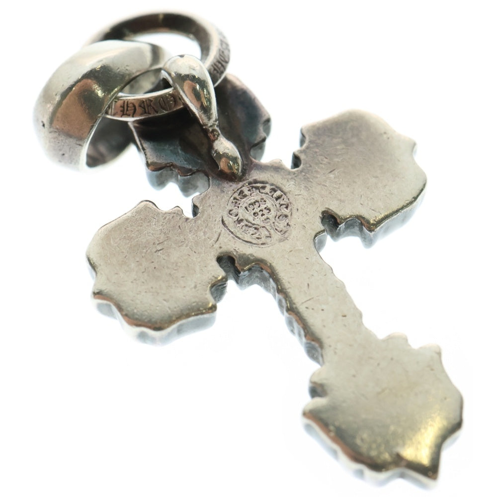 CHROME HEARTS(クロムハーツ) FILIG CROSS-XSM W BALE フィリグリークロスXSベイル wベイル ネックレストップ シルバー BCA262