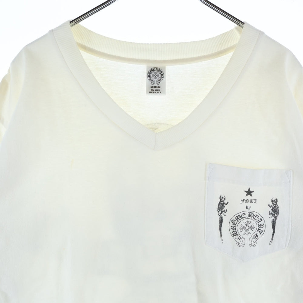 CHROME HEARTS(クロムハーツ) FOTI S/S Tee フォティ プリント 半袖Tシャツ カットソー ホワイト