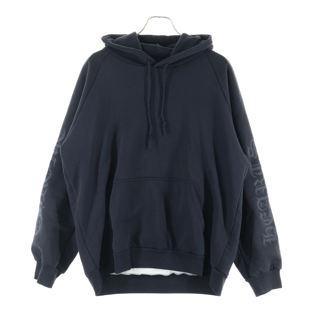 CHROME HEARTS(クロムハーツ) OLD SWTSHRT PLVR オールドモデル バックホースシュープリントパーカー フーディー ブラック