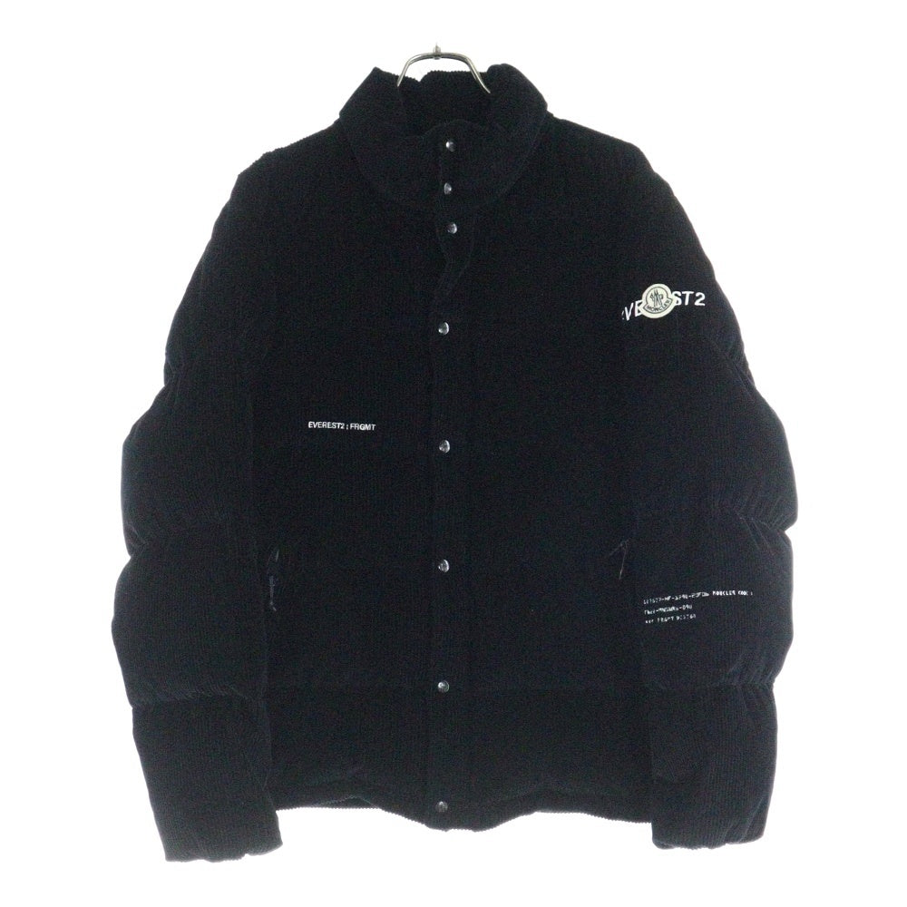 MONCLER(モンクレール) 22AW ×FRAGMENT DONNIE フラグメント コーデュロイ ダウンジャケット ブラック H209U1A00012M2363
