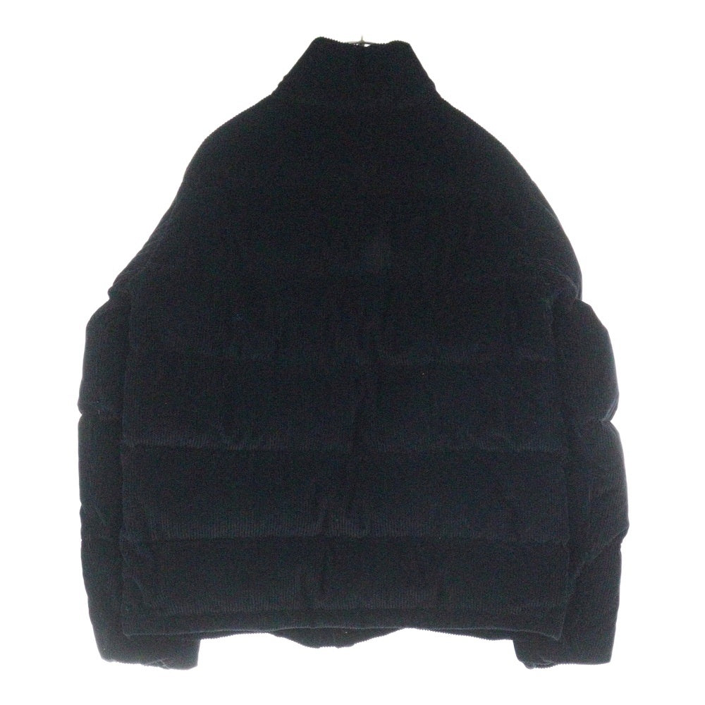 MONCLER(モンクレール) 22AW ×FRAGMENT DONNIE フラグメント コーデュロイ ダウンジャケット ブラック H209U1A00012M2363