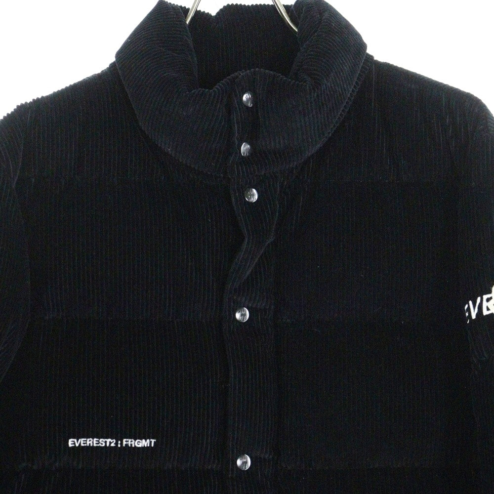 MONCLER(モンクレール) 22AW ×FRAGMENT DONNIE フラグメント コーデュロイ ダウンジャケット ブラック H209U1A00012M2363