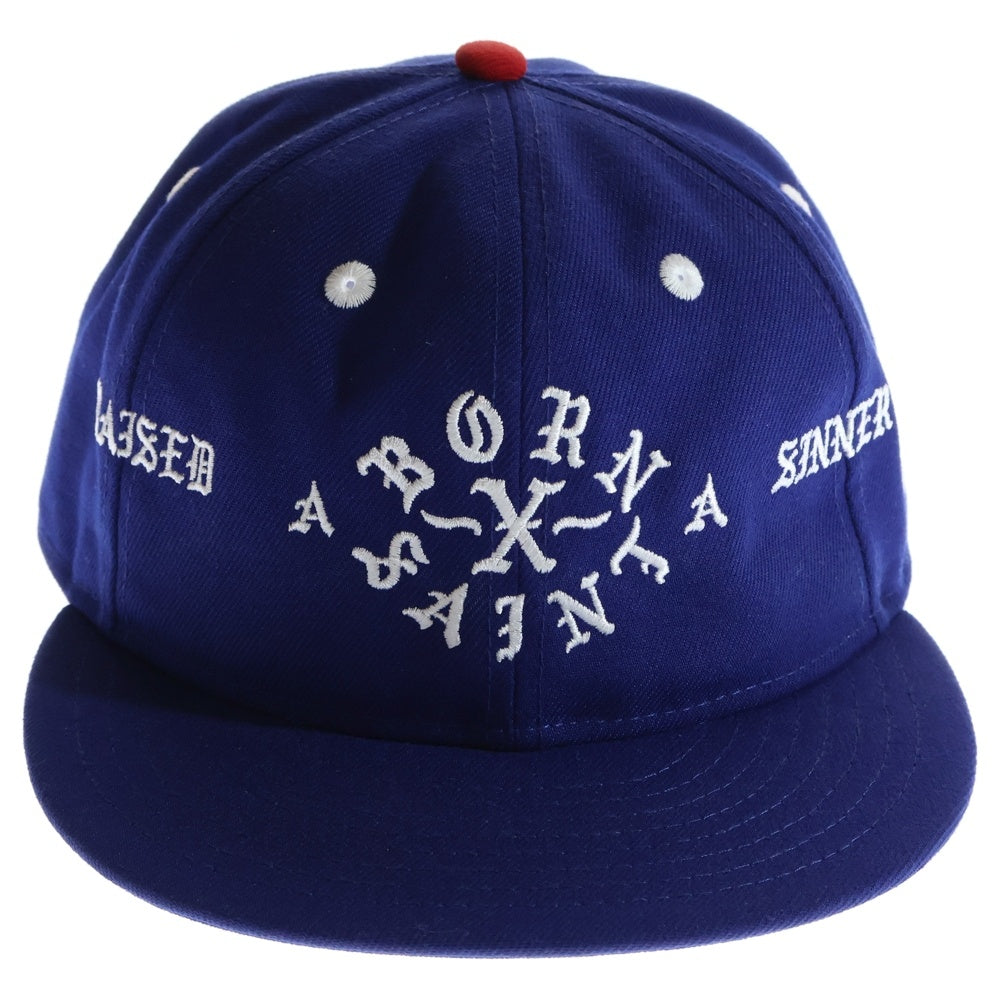 SAINT MICHAEL(セントマイケル) ×NEW ERA LOGO CAP ニューエラ ロゴ刺繍 ベースボールキャップ ブルー 208824 24060