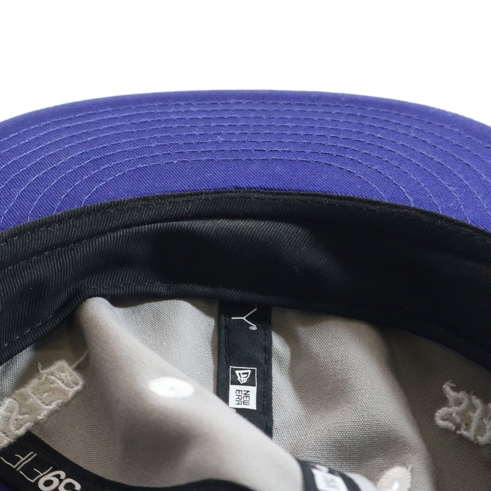 SAINT MICHAEL(セントマイケル) ×NEW ERA LOGO CAP ニューエラ ロゴ刺繍 ベースボールキャップ ブルー 208824 24060