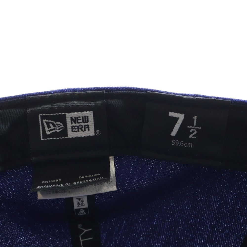 SAINT MICHAEL(セントマイケル) ×NEW ERA LOGO CAP ニューエラ ロゴ刺繍 ベースボールキャップ ブルー 208824 24060