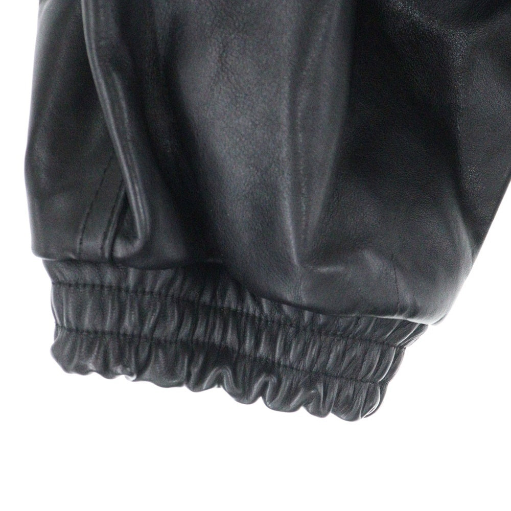 doublet(ダブレット) 23AW WRINKLE LEATHER TRACK JACKET レザー トラックジャケット ブラック 23AW02BL166