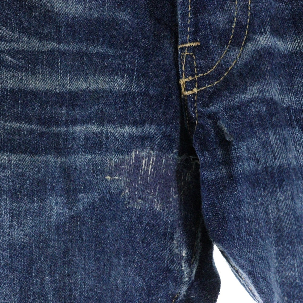 New Manual(ニュー マニュアル) #033 LV 60'S JEANS ダメージ加工 ストレート デニムパンツ インディゴ
