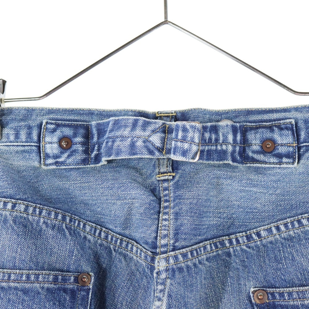 A.PRESSE(アプレッセ) No.22 Washed Wide Denim Pants ウォッシュド加工 ストレート デニムパンツ インディゴ AP-4003