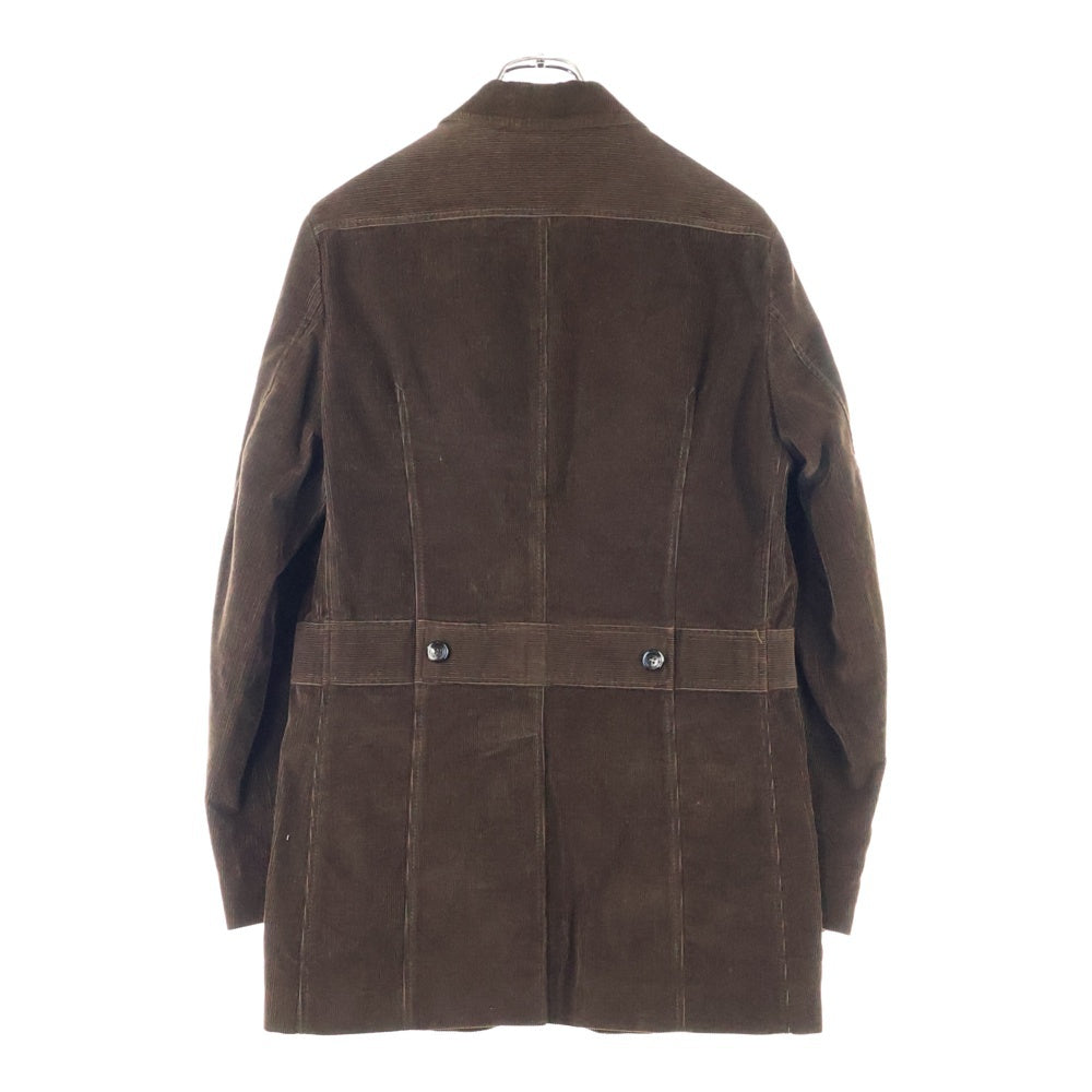 DOLCE & GABBANA(ドルチェアンドガッバーナ) 02AW テーラードジャケット マルチポケット コーデュロイ ブラウン RJS45 UVAE