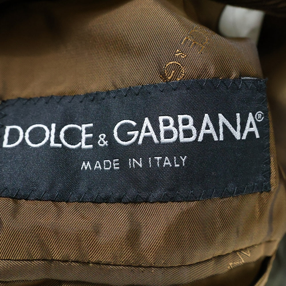 DOLCE & GABBANA(ドルチェアンドガッバーナ) 02AW テーラードジャケット マルチポケット コーデュロイ ブラウン RJS45 UVAE