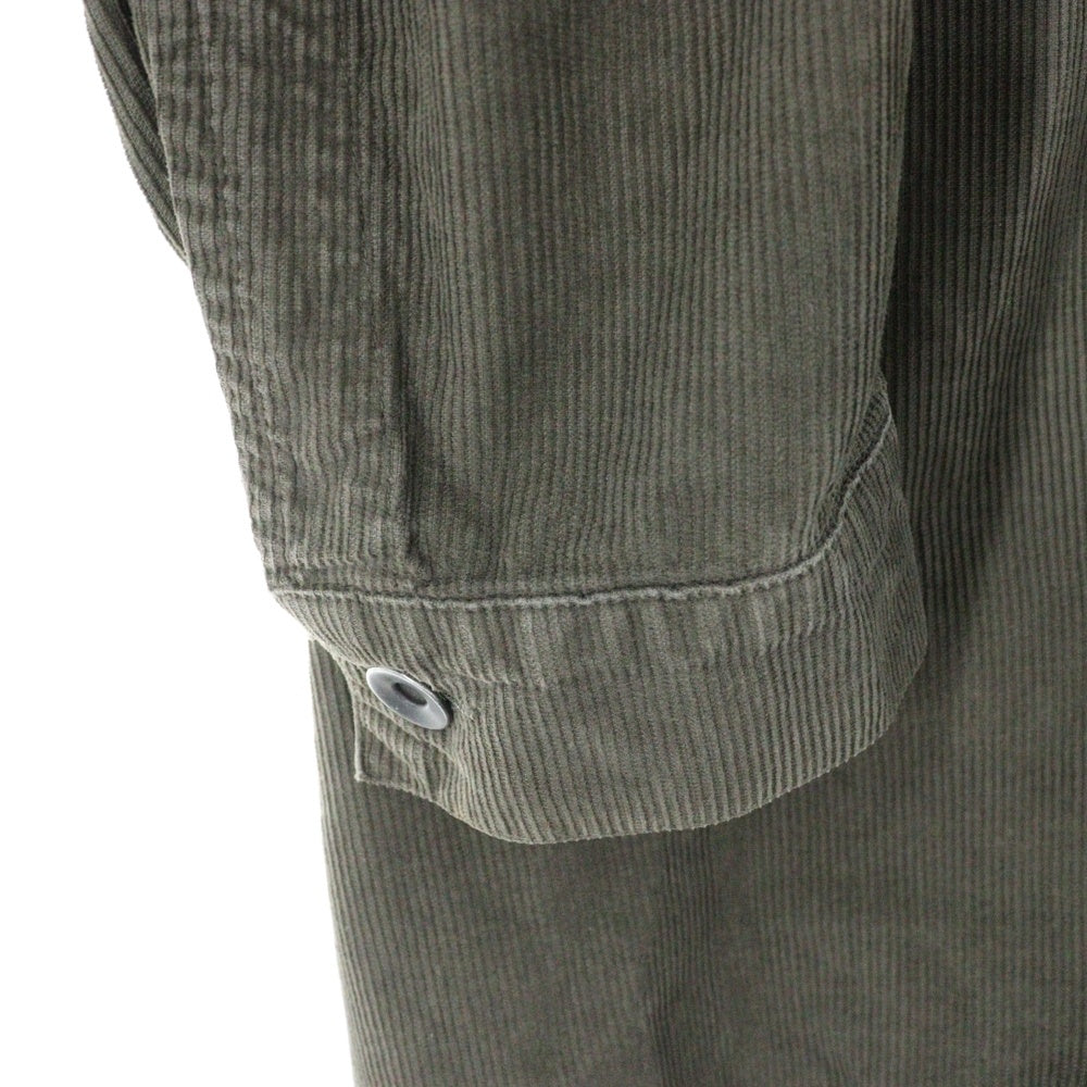 Rick Owens DRKSHDW(リックオウエンス ダークシャドウ) 00s コート ジップアップ フード付き コーデュロイ カーキ CODY-LA-1006