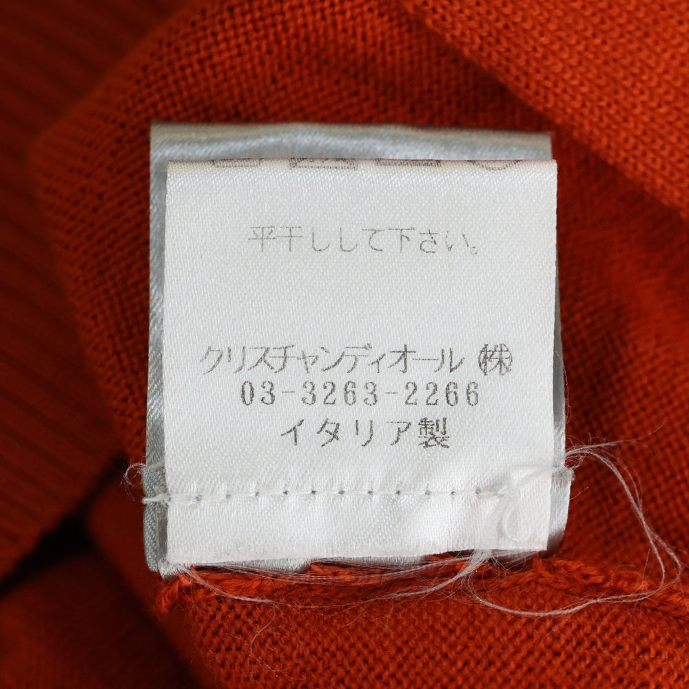 Dior HOMME(ディオールオム) カーディガン ウール カットアウト ポケット付き オレンジ 9S3420240016