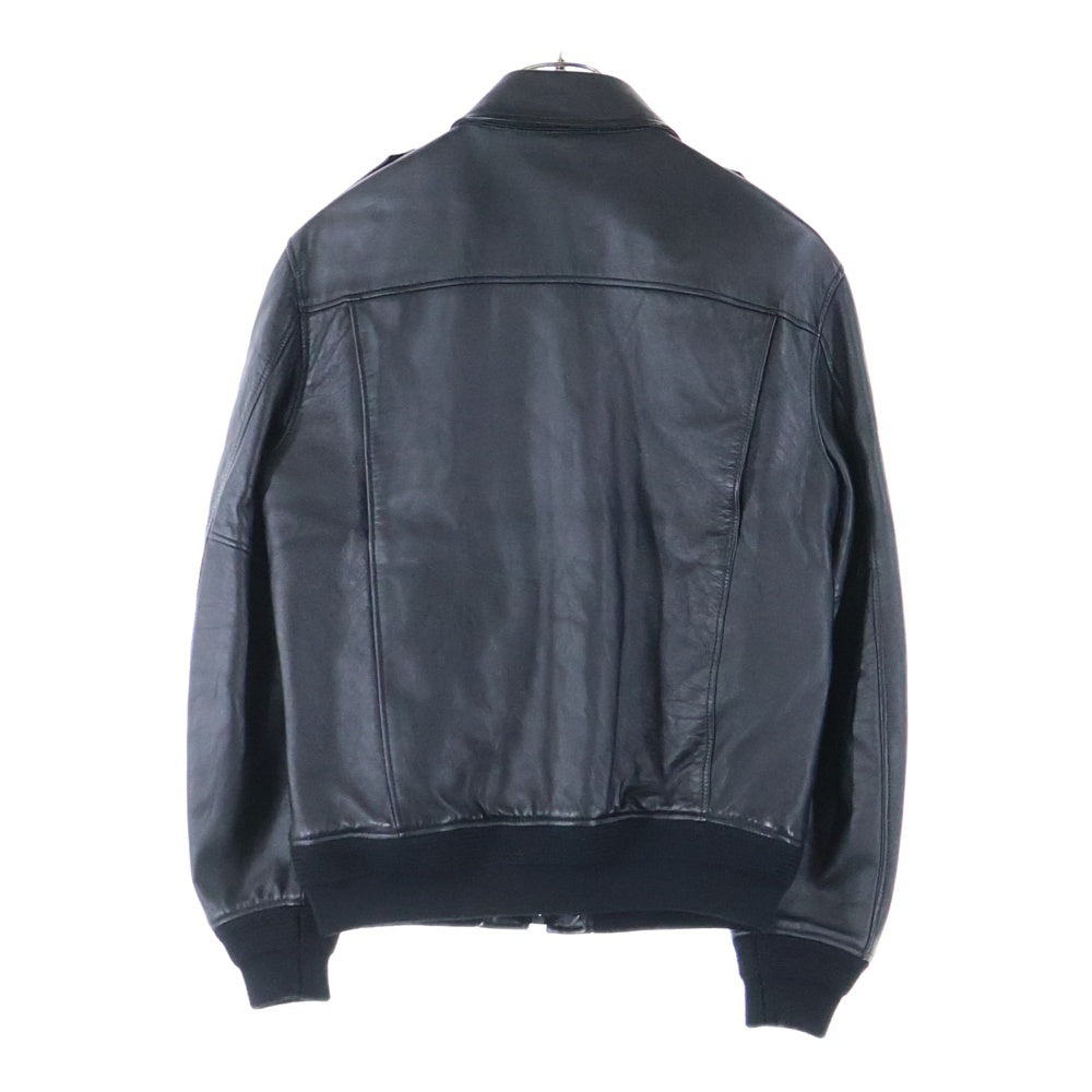 SAINT LAURENT PARIS(サンローランパリ) ラムスキン ジップアップ ブルゾンジャケット ブラック 397463 Y5KI1