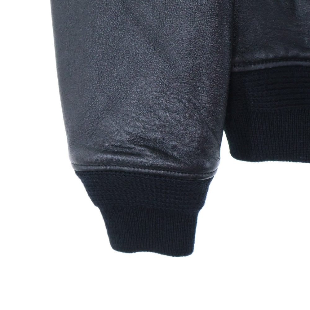 SAINT LAURENT PARIS(サンローランパリ) ラムスキン ジップアップ ブルゾンジャケット ブラック 397463 Y5KI1