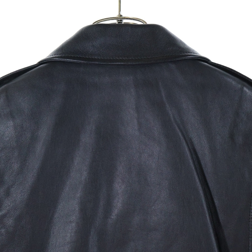 SAINT LAURENT PARIS(サンローランパリ) L17 ラムスキン モーターサイクル ライダースジャケット ブラック 361694 Y5GC1